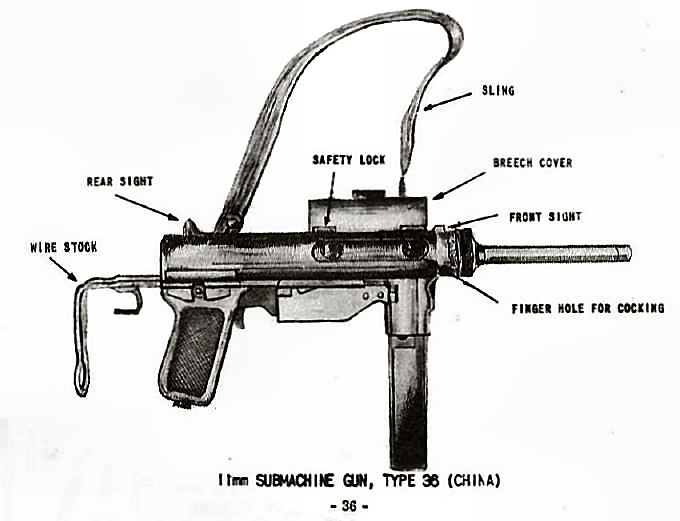 11mm Submachine Gun, Type 36 (China)